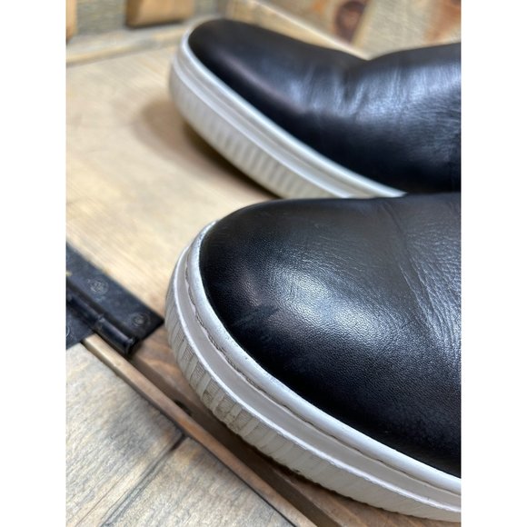 US13 J&M Johnston & Murphy 1850 Toliver Black Leather Sneaker Loafer Shoes main image 4
